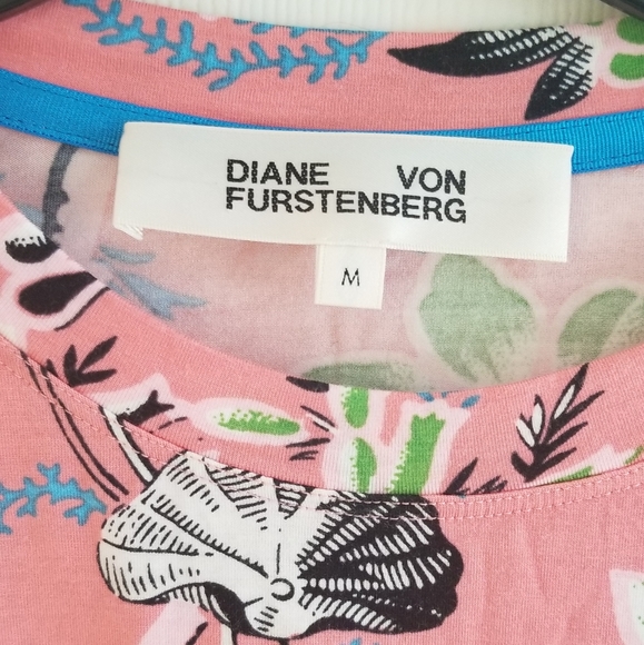 Diane Von Furstenberg Boyfriend Tee in Avalon Hyacinth - Picture 5 of 5